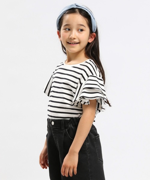 GLOBAL WORK Smile Seed Store(グローバルワーク スマイルシードストア)の「コットン袖フリルプルオーバー半袖/キッズ/984037(Tシャツ/カットソー・キッズ・サックスブルー/アイボリー/ブラック/グレー・130cm/150cm/140cm/110cm/120cm/100cm)」の20枚目の写真