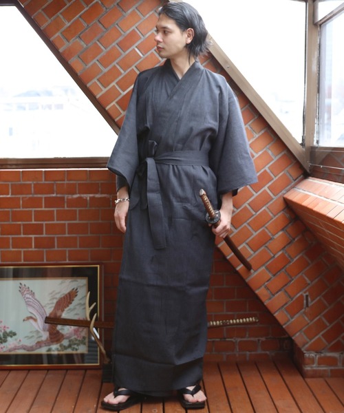 【セール】葵家紋入りしじら織浴衣（浴衣）｜８(eight)（エイト）