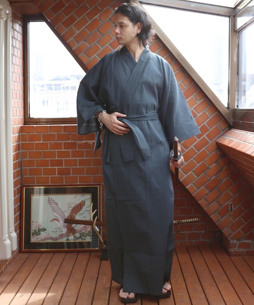 セール】葵家紋入りしじら織浴衣（浴衣）｜8(eight)（エイト