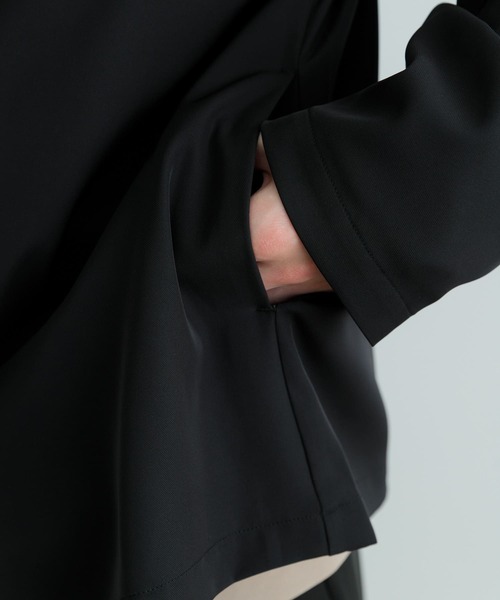 ITEMS URBANRESEARCH(アイテムズ アーバンリサーチ)の「シアーストレッチ ラップカーディガン(カーディガン/ボレロ・メンズ・ベージュ/ブラック・MEDIUM/LARGE)」の15枚目の写真