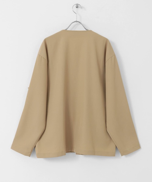 ITEMS URBANRESEARCH(アイテムズ アーバンリサーチ)の「シアーストレッチ ラップカーディガン(カーディガン/ボレロ・メンズ・ベージュ/ブラック・MEDIUM/LARGE)」の19枚目の写真