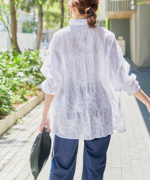 Spick & Span エンブロイダリーシャツブルゾン Spick & Span（スピックアンドスパン）の「エンブロイダリー