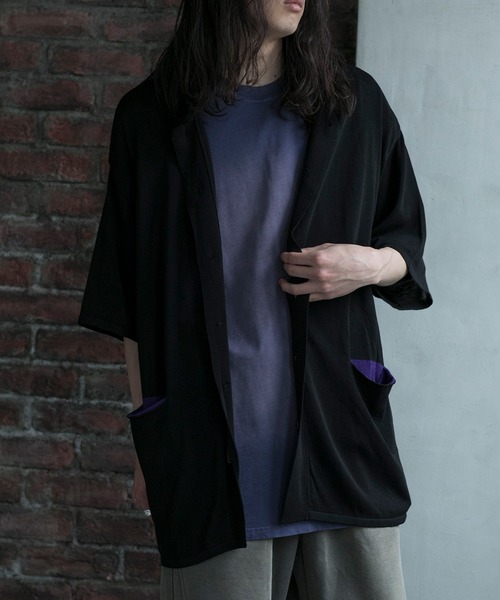 aimoha(アイモハ)の「【aimoha neo】CONTRAST POCKETS KNIT SHIRT (SS) (LR)(シャツ/ブラウス・メンズ・その他1/その他2・MEDIUM/LARGE/X-LARGE)」の1枚目の写真