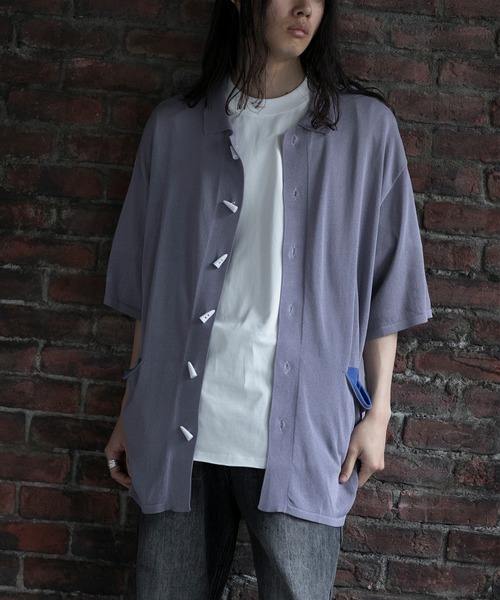 aimoha(アイモハ)の「【aimoha neo】CONTRAST POCKETS KNIT SHIRT (SS) (LR)(シャツ/ブラウス・メンズ・その他1/その他2・MEDIUM/LARGE/X-LARGE)」の5枚目の写真