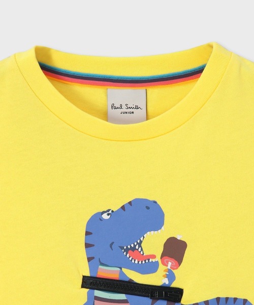 Paul Smith JUNIOR（ポールスミスジュニア）の「ボーイズ ダイナソーギミック Tシャツ / 893114 3541210（Tシャツ/カットソー・キッズ・ホワイト/グリーン/イエロー・140/130/120/110/100/90/150）」の12枚目の写真
