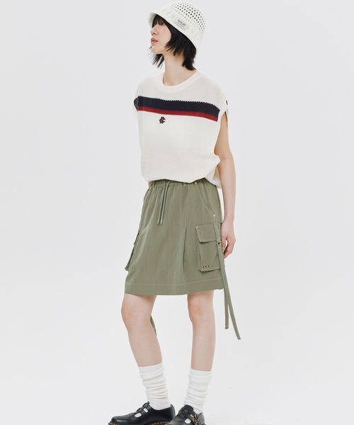 ROMANTIC CROWN（ロマンティッククラウン）の「【UNISEX】ROMANTIC CROWN／ラインニット VEST（ベスト・レディース・ナチュラル/ネイビー・MEDIUM/LARGE）」の13枚目の写真