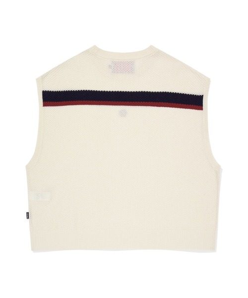 ROMANTIC CROWN（ロマンティッククラウン）の「【UNISEX】ROMANTIC CROWN／ラインニット VEST（ベスト・レディース・ナチュラル/ネイビー・MEDIUM/LARGE）」の10枚目の写真