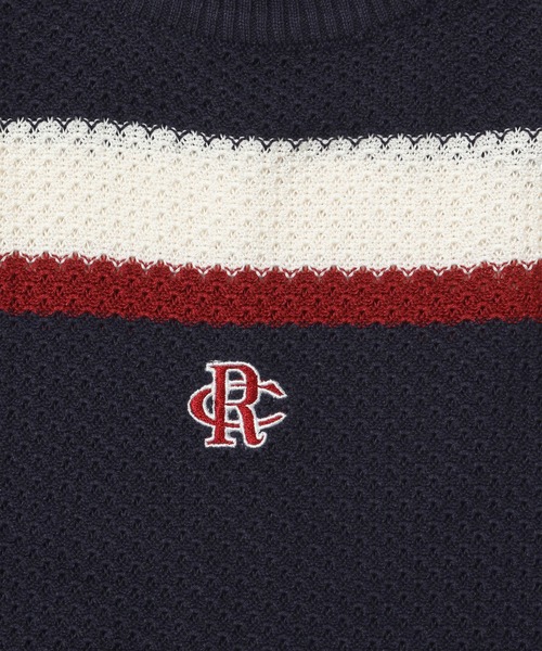 ROMANTIC CROWN（ロマンティッククラウン）の「【UNISEX】ROMANTIC CROWN／ラインニット VEST（ベスト・レディース・ナチュラル/ネイビー・MEDIUM/LARGE）」の15枚目の写真