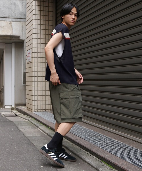 ROMANTIC CROWN（ロマンティッククラウン）の「【UNISEX】ROMANTIC CROWN／ラインニット VEST（ベスト・レディース・ナチュラル/ネイビー・MEDIUM/LARGE）」の17枚目の写真