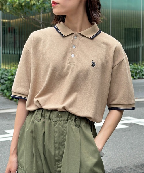 U.S. POLO ASSN.（ユーエスポロアッスン）の「半袖ポロシャツ（ポロシャツ・メンズ・ボルドー/ネイビー/ブルー系その他/ブラック/ブラック系その他/サックスブルー/ブラック系その他2/ベージュ・MEDIUM/LARGE）」の5枚目の写真