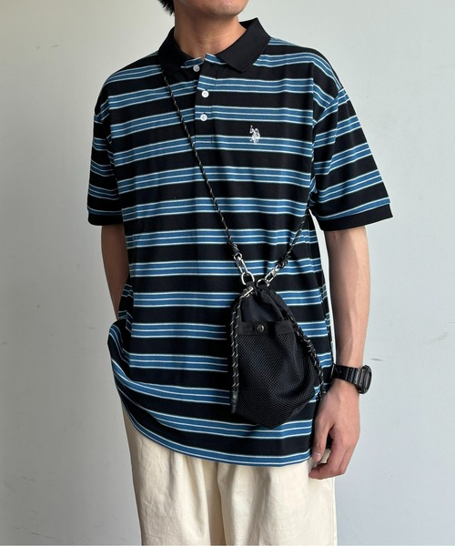 U.S. POLO ASSN.（ユーエスポロアッスン）の「半袖ポロシャツ（ポロシャツ・メンズ・ボルドー/ネイビー/ブルー系その他/ブラック/ブラック系その他/サックスブルー/ブラック系その他2/ベージュ・MEDIUM/LARGE）」の3枚目の写真