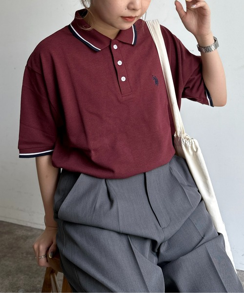 U.S. POLO ASSN.（ユーエスポロアッスン）の「半袖ポロシャツ（ポロシャツ・メンズ・ボルドー/ネイビー/ブルー系その他/ブラック/ブラック系その他/サックスブルー/ブラック系その他2/ベージュ・MEDIUM/LARGE）」の8枚目の写真