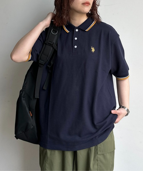 U.S. POLO ASSN.（ユーエスポロアッスン）の「半袖ポロシャツ（ポロシャツ・メンズ・ボルドー/ネイビー/ブルー系その他/ブラック/ブラック系その他/サックスブルー/ブラック系その他2/ベージュ・MEDIUM/LARGE）」の14枚目の写真