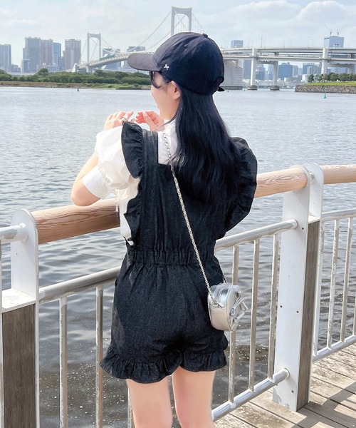 ショートオールインワン C.ブロードショートオールインワン（つなぎ