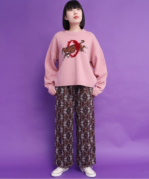 didizizi（ディディジジ）の「フラミンゴJQPT（その他パンツ・レディース・ブラウン/チャコールグレー・FREE）」の3枚目の写真