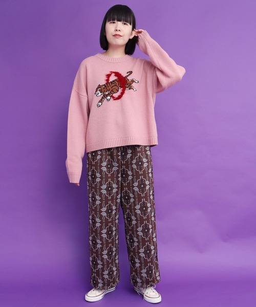 didizizi（ディディジジ）の「フラミンゴJQPT（その他パンツ・レディース・ブラウン/チャコールグレー・FREE）」の4枚目の写真