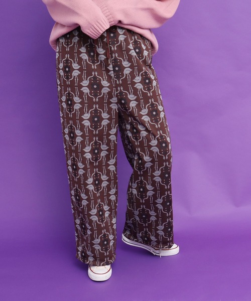 新品　didizizi ディディジジ FISH ジャガードパンツ　魚柄　ブラウン didizizi（ディディジジ）の「FISH JQ PT（その他パンツ）」 - WEAR