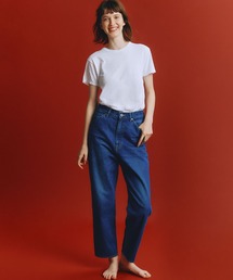 テーパードランチデニムパンツ