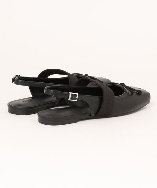 CHARLES & KEITH(チャールズ & キース)の「リネン&サテンボウスリングバックフラット(バレエシューズ・レディース・ブラック系その他2/ブラック/ベージュ/サンドベージュ・22.5cm/23cm/23.5cm/24.5cm/25cm/25.5cm/26.5cm)」の14枚目の写真