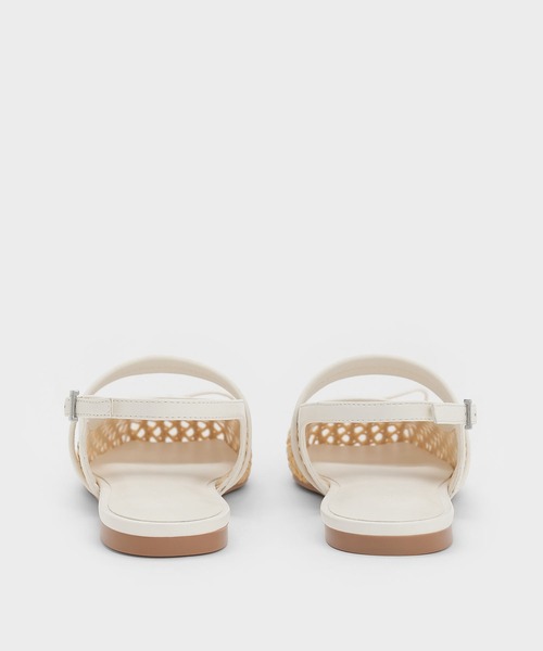 CHARLES & KEITH(チャールズ & キース)の「リネン&サテンボウスリングバックフラット(バレエシューズ・レディース・ブラック系その他2/ブラック/ベージュ/サンドベージュ・22.5cm/23cm/23.5cm/24.5cm/25cm/25.5cm/26.5cm)」の18枚目の写真