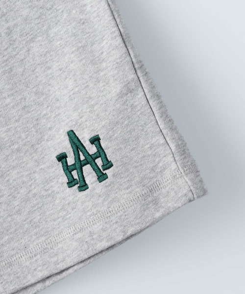Right-on（ライトオン）の「【Hollywood athletic co】刺繍スウェットショーツ（スウェットパンツ・メンズ・グレー/グリーン/ネイビー・M/XL/L）」の7枚目の写真