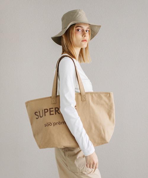 WCJ（ダブルシージェイ）の「【撥水】SUPER MEキャンバストートバッグ  