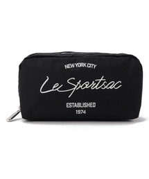 LeSportsac（レスポートサック）の「RECTANGULAR COSMETIC ブラックスクリプトコスメティック（ポーチ・メンズ）」