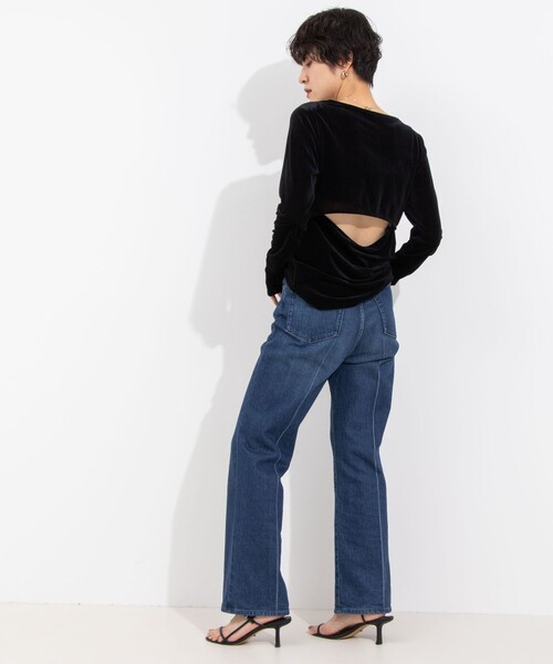 NOLLEY’S（ノーリーズ）の「シアーベロアロンT（Tシャツ/カットソー・レディース・ベビーピンク/ホワイト/ブラック・FREE）」の17枚目の写真