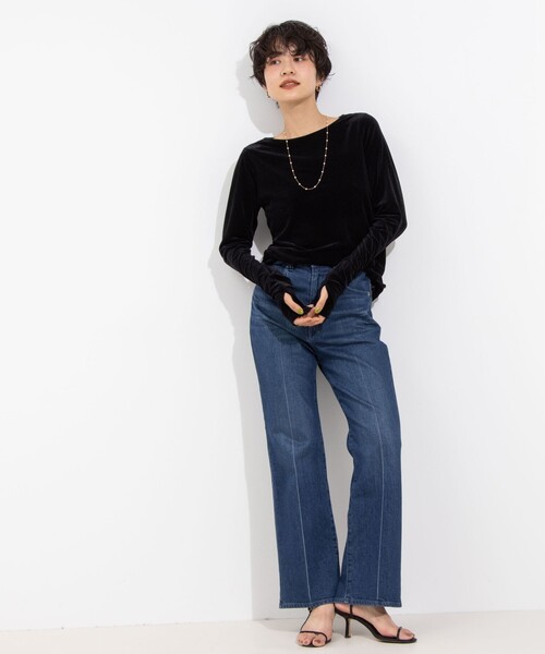 NOLLEY’S（ノーリーズ）の「シアーベロアロンT（Tシャツ/カットソー・レディース・ベビーピンク/ホワイト/ブラック・FREE）」の20枚目の写真