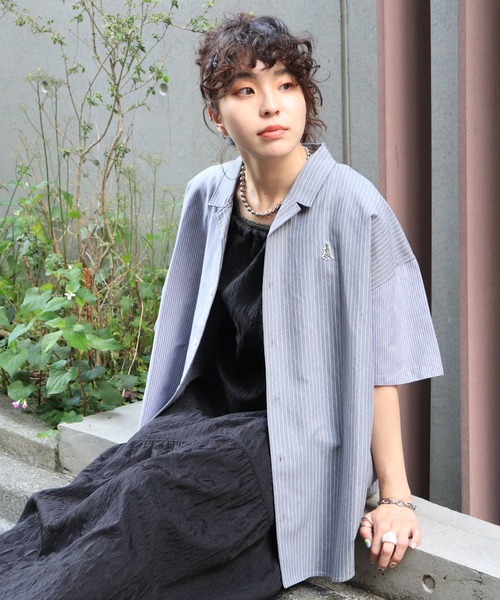 DOUBLE NAME（ダブルネーム）の「【m:rex】ミニ恐竜ワッペン5分袖