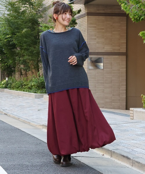 チチカカ（チチカカ）の「ウォッシャブルチロリーニットプルオーバー（ニット/セーター・レディース・イエロー/レッド/グレー/ブラック・FREE）」の8枚目の写真