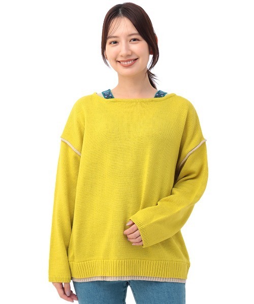 チチカカ（チチカカ）の「ウォッシャブルチロリーニットプルオーバー（ニット/セーター・レディース・イエロー/レッド/グレー/ブラック・FREE）」の10枚目の写真