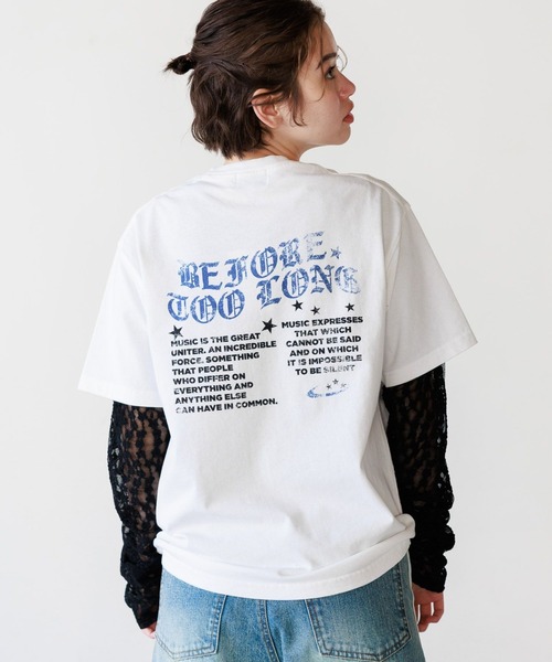 PAGEBOY（ページボーイ）の「PBLIM/スリムロックT（Tシャツ/カットソー・レディース・グレー/オフホワイト・FREE）」の22枚目の写真