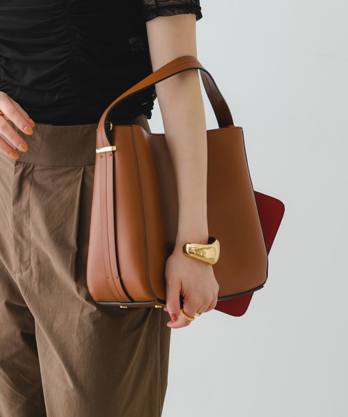 RODE SKO（ロデスコ）の「ワンハンドル3WAYバッグ（ハンドバッグ・レディース・ブラウン/ブラック/グリーン系その他・ONE）」の9枚目の写真