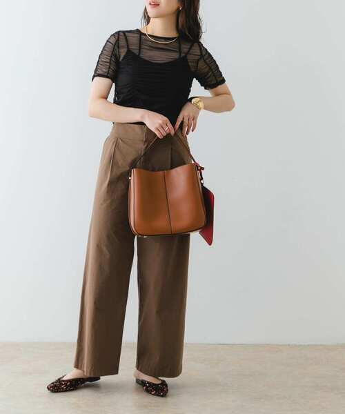 RODE SKO（ロデスコ）の「ワンハンドル3WAYバッグ（ハンドバッグ・レディース・ブラウン/ブラック/グリーン系その他・ONE）」の5枚目の写真