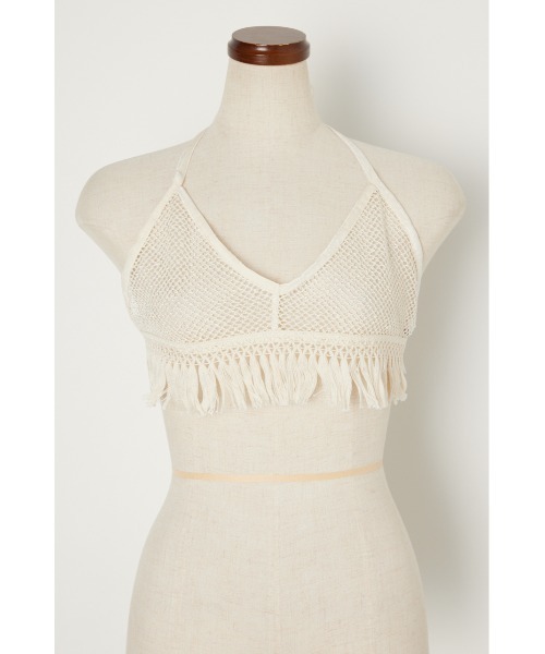 PROVOKE (プロヴォーク)の「メッシュブラトップス(チューブトップ・レディース・ブラック/アイボリー・FREE)」の1枚目の写真