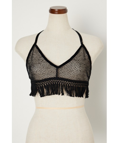 PROVOKE (プロヴォーク)の「メッシュブラトップス(チューブトップ・レディース・ブラック/アイボリー・FREE)」の2枚目の写真