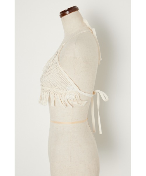 PROVOKE (プロヴォーク)の「メッシュブラトップス(チューブトップ・レディース・ブラック/アイボリー・FREE)」の4枚目の写真