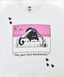 VINTAGE | 【ヴィンテージ古着】00's~ "The purr-fect bookmark!" 猫 プリント クルーネックスウェット(スウェット)