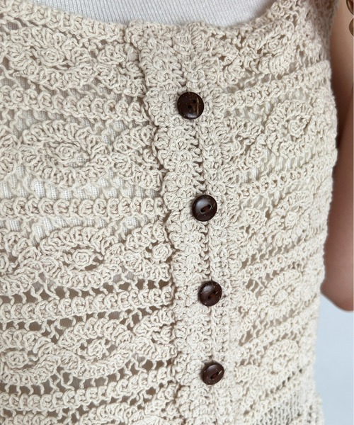 Olu.（オルドット）の「サマーレースニットトップス（その他トップス・レディース・オフホワイト/ベージュ・FREE）」の3枚目の写真