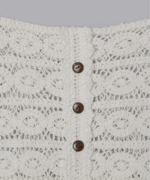 Olu.（オルドット）の「サマーレースニットトップス（その他トップス・レディース・オフホワイト/ベージュ・FREE）」の9枚目の写真