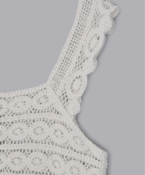 Olu.（オルドット）の「サマーレースニットトップス（その他トップス・レディース・オフホワイト/ベージュ・FREE）」の11枚目の写真