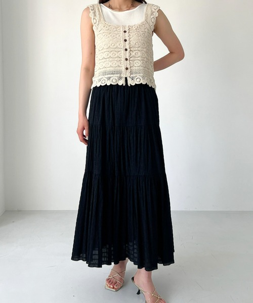 Olu.（オルドット）の「サマーレースニットトップス（その他トップス・レディース・オフホワイト/ベージュ・FREE）」の15枚目の写真