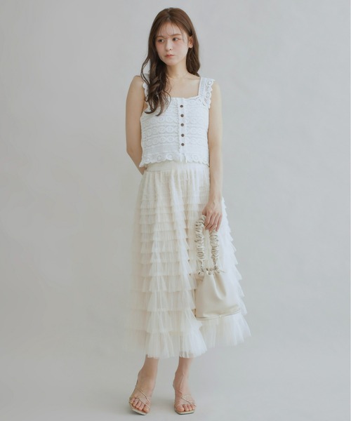Olu.（オルドット）の「サマーレースニットトップス（その他トップス・レディース・オフホワイト/ベージュ・FREE）」の17枚目の写真