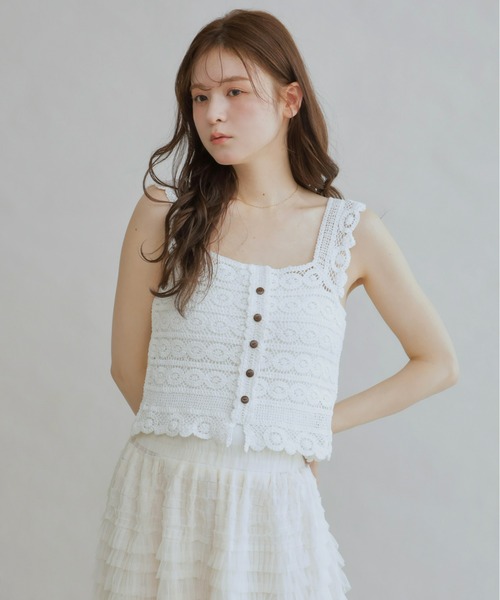 Olu.（オルドット）の「サマーレースニットトップス（その他トップス・レディース・オフホワイト/ベージュ・FREE）」の22枚目の写真