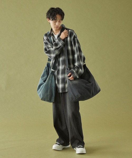 molk(モルク)の「【molk】ヴィンテージデザインデニムショルダーバッグ(ショルダーバッグ・メンズ・ブルー/ブラック・FREE)」の14枚目の写真