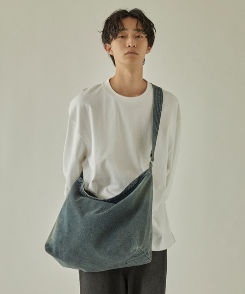 molk(モルク)の「【molk】ヴィンテージデザインデニムショルダーバッグ(ショルダーバッグ・メンズ・ブルー/ブラック・FREE)」の22枚目の写真