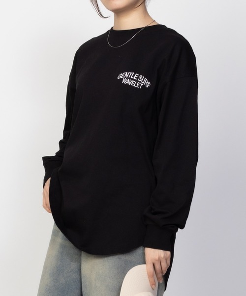 UNDERWRAPS(アンダーラップス)の「UNDERWRAPS アンダーラップス ロゴラウンドロンT 長袖 綿100%(Tシャツ/カットソー・レディース・チャコールグレー/ホワイト/ブラック/ライトピンク/オートミール/ブラウン・L/M)」の22枚目の写真