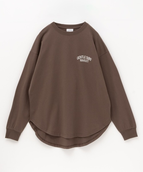 UNDERWRAPS(アンダーラップス)の「UNDERWRAPS アンダーラップス ロゴラウンドロンT 長袖 綿100%(Tシャツ/カットソー・レディース・チャコールグレー/ホワイト/ブラック/ライトピンク/オートミール/ブラウン・L/M)」の9枚目の写真