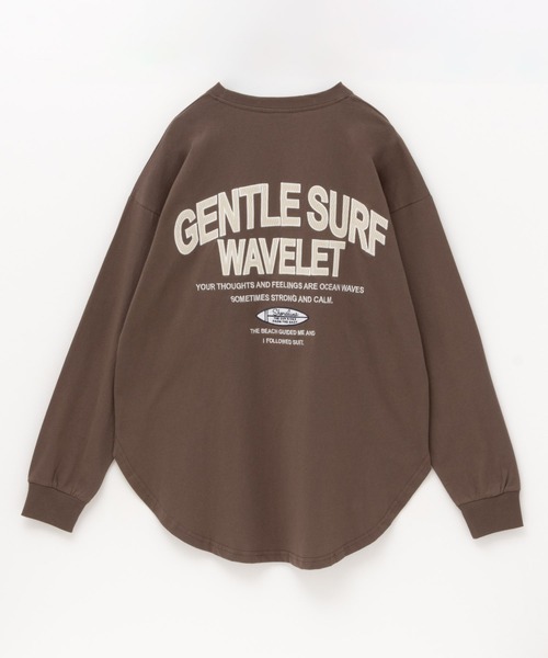 UNDERWRAPS(アンダーラップス)の「UNDERWRAPS アンダーラップス ロゴラウンドロンT 長袖 綿100%(Tシャツ/カットソー・レディース・チャコールグレー/ホワイト/ブラック/ライトピンク/オートミール/ブラウン・L/M)」の8枚目の写真